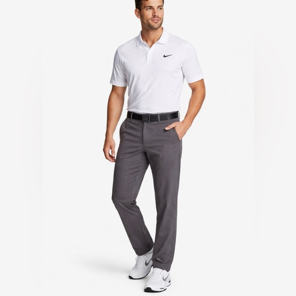 Nike Other - NIKE Dri- Fit Flat Front Classic Pants in Gray Mens Size 34x30💚